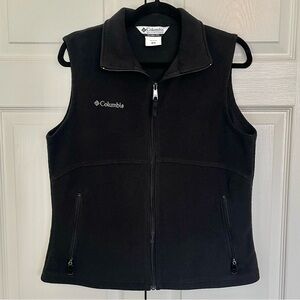 Women's Black Columbia Fleece Vest Size M